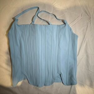 baby blue corset top